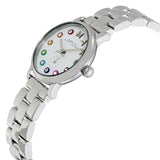 Marc Jacobs Baker Dexter White Dial SIlver Stainless Steel Strap Watch for Women - MBM3423