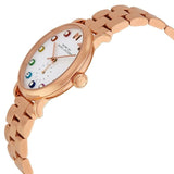 Marc Jacobs Baker White Dial Rose Gold Stainless Steel Strap Watch for Women - MBM3441