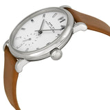 Marc Jacobs Baker White Dial Brown Leather Strap Watch for Women - MBM1265