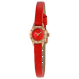 Marc Jacobs Blade Red Dial Red Leather Strap Watch for Women - MBM1343