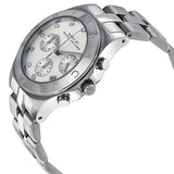 Marc Jacobs Blade White Dial SIlver Stainless Steel Strap Watch for Women - MBM3100