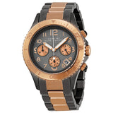 Marc Jacobs Marc Chronograph Grey Dial Two Tone Steel Strap Watch for Men - MBM3157