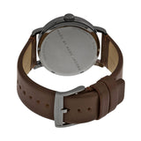 Marc Jacobs Fergus Blue Dial Brown Leather Strap Watch for Men - MBM5078