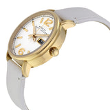 Marc Jacobs Fergus White Dial White Leather Strap Watch for Women - MBM8653