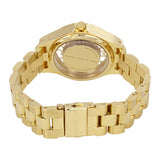 Marc Jacobs Henry Gold Transparent Dial Gold Stainless Steel Strap Watch for Women - MBM3338