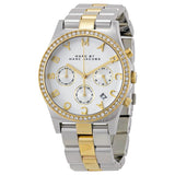 Marc Jacobs Henry Silver Dial Two Tone Stainless Steel Strap Watch for Women - MBM3197