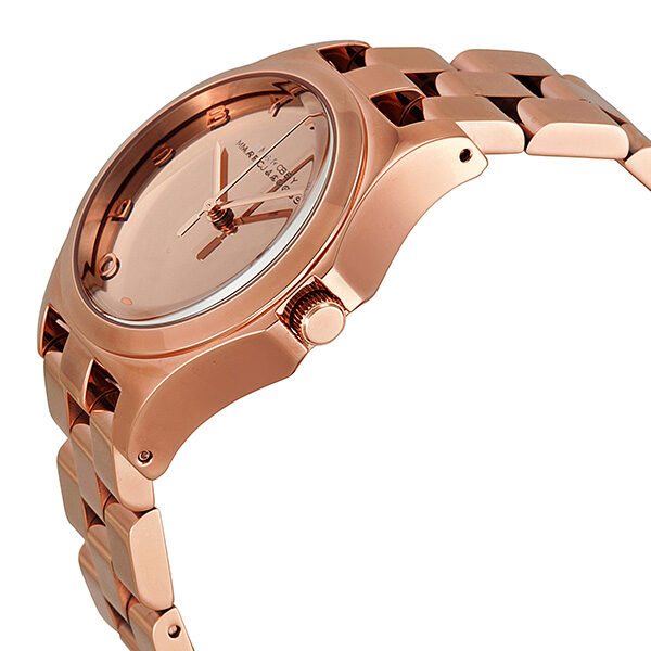 Marc Jacobs Henry Rose Gold Dial Rose Gold Stainless Steel Strap Watch for  Women