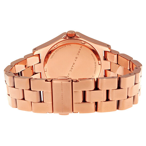 Marc Jacobs Amy Dexter Rose Gold Dial Rose Gold Stainless Steel Strap Watch  for Women - MBM3216