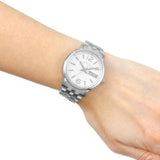 Marc Jacobs Fergus White Dial Silver Stainless Steel Watch for Women - MBM8646