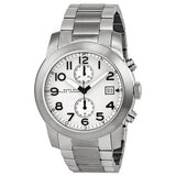 Marc Jacobs Larry Chronograph White Dial Silver Stainless Steel Strap Watch for Men - MBM5030