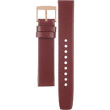 Marc Jacobs Baker Maroon Dial Maroon Leather Strap Watch for Women - MBM1267