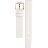 Marc Jacobs Baker White Dial White Leather Strap Watch for Women - MBM1283