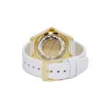 Marc Jacobs Henry White Skeleton Dial White Leather Strap Watch for Women - MBM1339