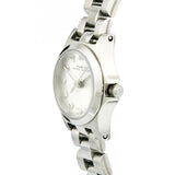 Marc Jacobs Henry Dinky White Dial Silver Stainless Steel Strap Watch for Women - MBM3198