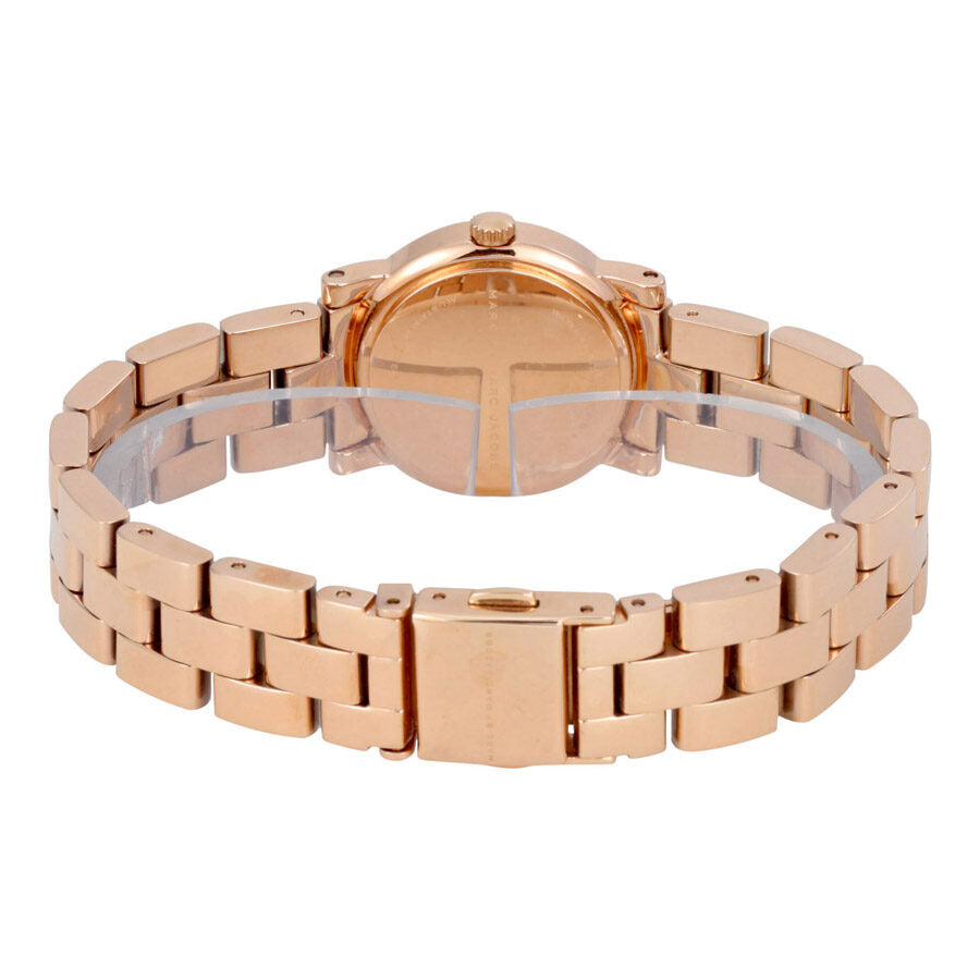 Marc Jacobs Mini Amy White Dial Rose Gold Stainless Steel Strap Watch for Women - MBM3078
