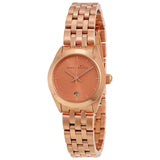 Marc Jacobs Peeker Pink Dial Rose Gold Stainless Steel Strap Watch for Women - MBM3377