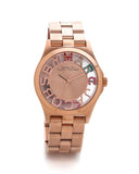 Marc Jacobs Henry Gold Skeleton Dial Rose Gold Stainless Steel Strap Watch for Women - MBM3264