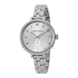 Marc Jacobs Sally Silver Dial Silver Stainless Steel Strap Watch for Women - MBM3362