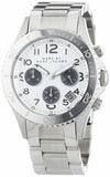 Marc Jacobs Marc Chronograph White Dial Silver Steel Strap Watch for Men - MBM3155