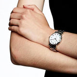 Marc Jacobs Baker Dexter White Dial SIlver Stainless Steel Strap Watch for Women - MBM3423