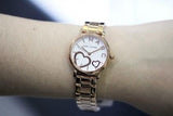 Marc Jacobs Classic White Dial Rose Gold Stainless Steel Strap Watch for Women - MJ3592