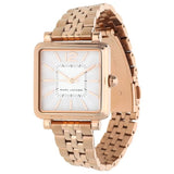 Marc Jacobs Vic White Dial Rose Gold Steel Strap Watch for Women - MJ3514