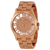 Marc Jacobs Henry Rose Gold Dial Rose Gold Stainless Steel Strap Watch for Women - MBM3207