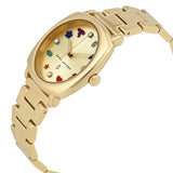 Marc Jacobs Mandy Gold Dial Gold Stainless Steel Strap Watch for Women - MJ3549