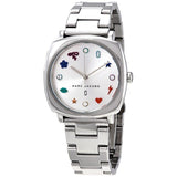 Marc Jacobs Mandy Silver Dial Silver Stainless Steel Strap Watch for Women - MJ3548