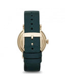 Marc Jacobs Baker Green Dial Green Leather Strap Watch for Women - MBM1268