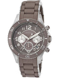 Marc Jacobs Rock Chrono Brown Dial Brown Silicone Strap Watch for Women - MBM2595