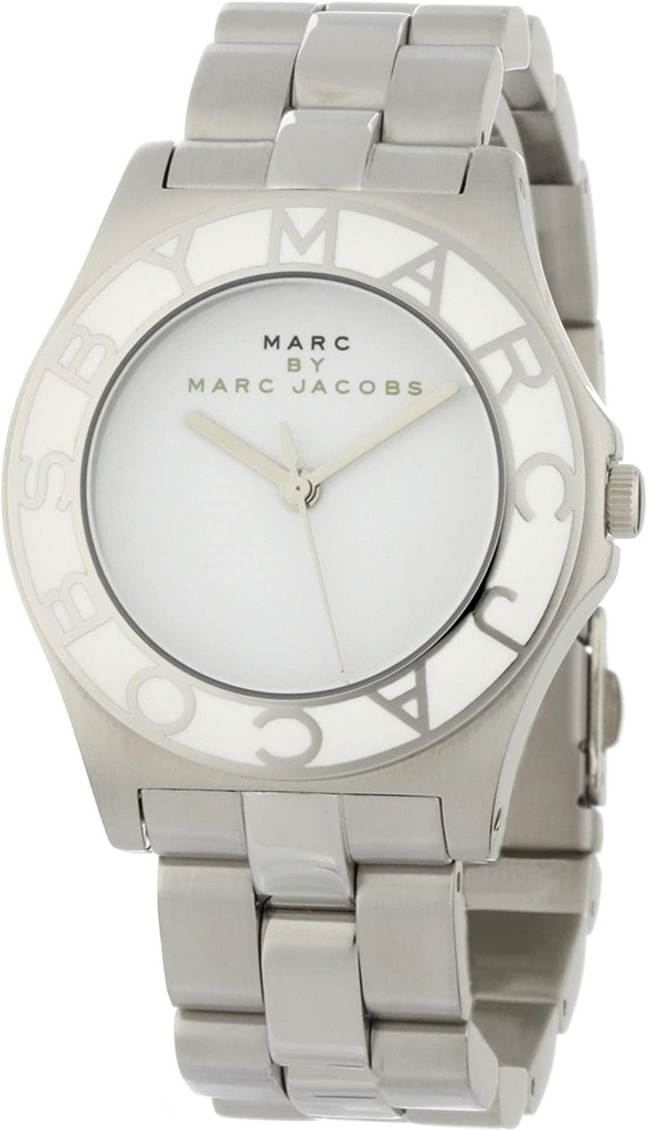 Marc Jacobs Blade White Dial Silver Stainless Steel Strap Watch for Women - MBM3048