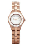 Marc Jacobs Blade White Dial Rose Gold Stainless Steel Strap Watch for Women - MBM3076