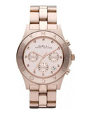 Marc Jacobs Blade Pink Dial Rose Gold Stainless Steel Strap Watch for Women - MBM3102