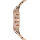 Marc Jacobs Henry Chronograph Rose Gold Dial Stainless Steel Strap Watch for Women - MBM3118