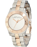 Marc Jacobs Blade Silver Dial Two Tone Stainless Steel Strap Watch for Women - MBM3129