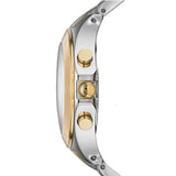 Marc Jacobs Blade Silver Dial Two Tone Stainless Steel Strap Watch for Women - MBM3177