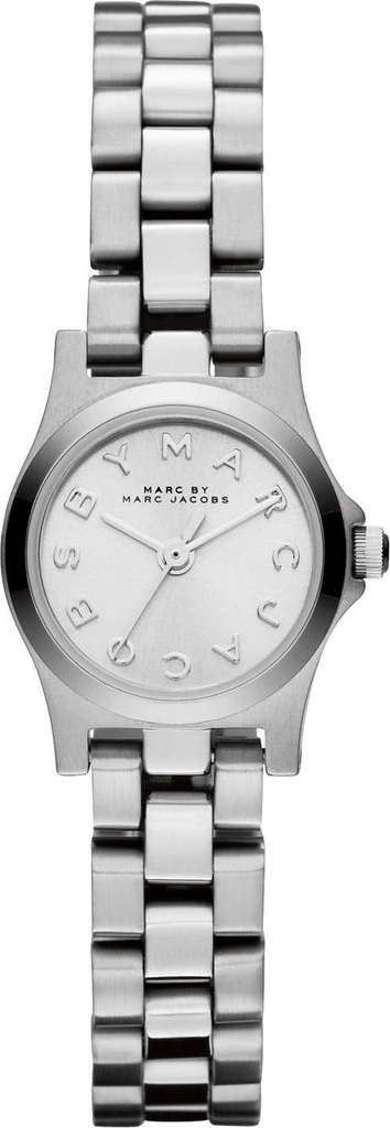 Marc Jacobs Henry Dinky White Dial Silver Stainless Steel Strap Watch for Women - MBM3198