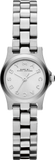 Marc Jacobs Henry Dinky White Dial Silver Stainless Steel Strap Watch for Women - MBM3198