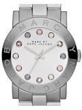 Marc Jacobs Amy Dexter Silver Dial Silver Stainless Steel Strap Watch for Women - MBM3214