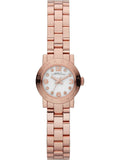 Marc Jacobs Amy White Dial Rose Gold Stainless Steel Strap Watch for Women - MBM3227