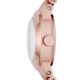 Marc Jacobs Amy White Dial Rose Gold Steel Strap Watch for Women - MBM3227