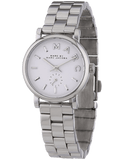 Marc Jacobs Baker White Dial Silver Stainless Steel Strap Watch for Women - MBM3242