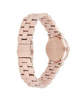 Marc Jacobs Baker White Dial Rose Gold Steel Strap Watch for Women - MBM3248