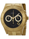 Marc Jacobs Blade Black Dial Gold Stainless Steel Watch for Women - MBM3309