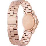 Marc Jacobs Baker Blue Dial Rose Gold Stainless Steel Strap Watch for Women - MBM3330