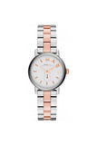 Marc Jacobs Baker White Dial Two Tone Stainless Steel Strap Watch for Women - MBM3331