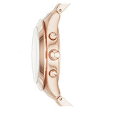 Marc Jacobs Peeker Chronograph Rose Gold Dial Stainless Steel Strap Watch for Women - MBM3394