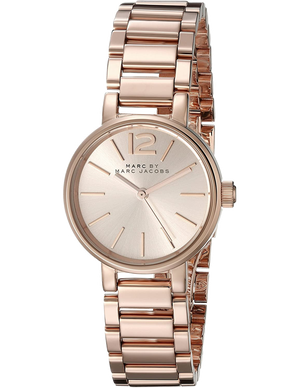 Marc Jacobs Peggy Rose Gold Dial Rose Gold Steel Strap Watch for Women - MBM3406