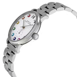 Marc Jacobs Baker Dexter White Dial SIlver Stainless Steel Strap Watch for Women - MBM3423